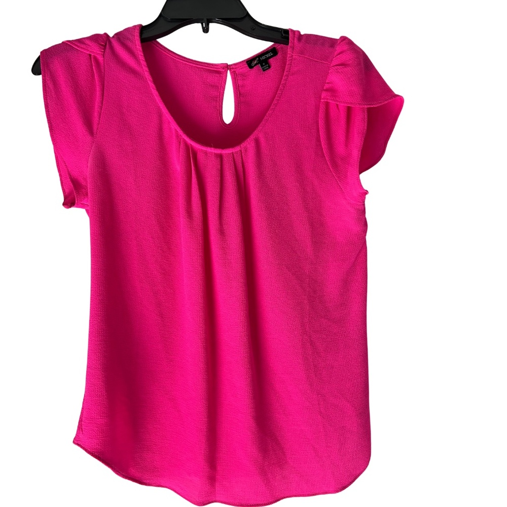 Hot Pink Blouse – Women’s Bright Chic Top, Statement Color
